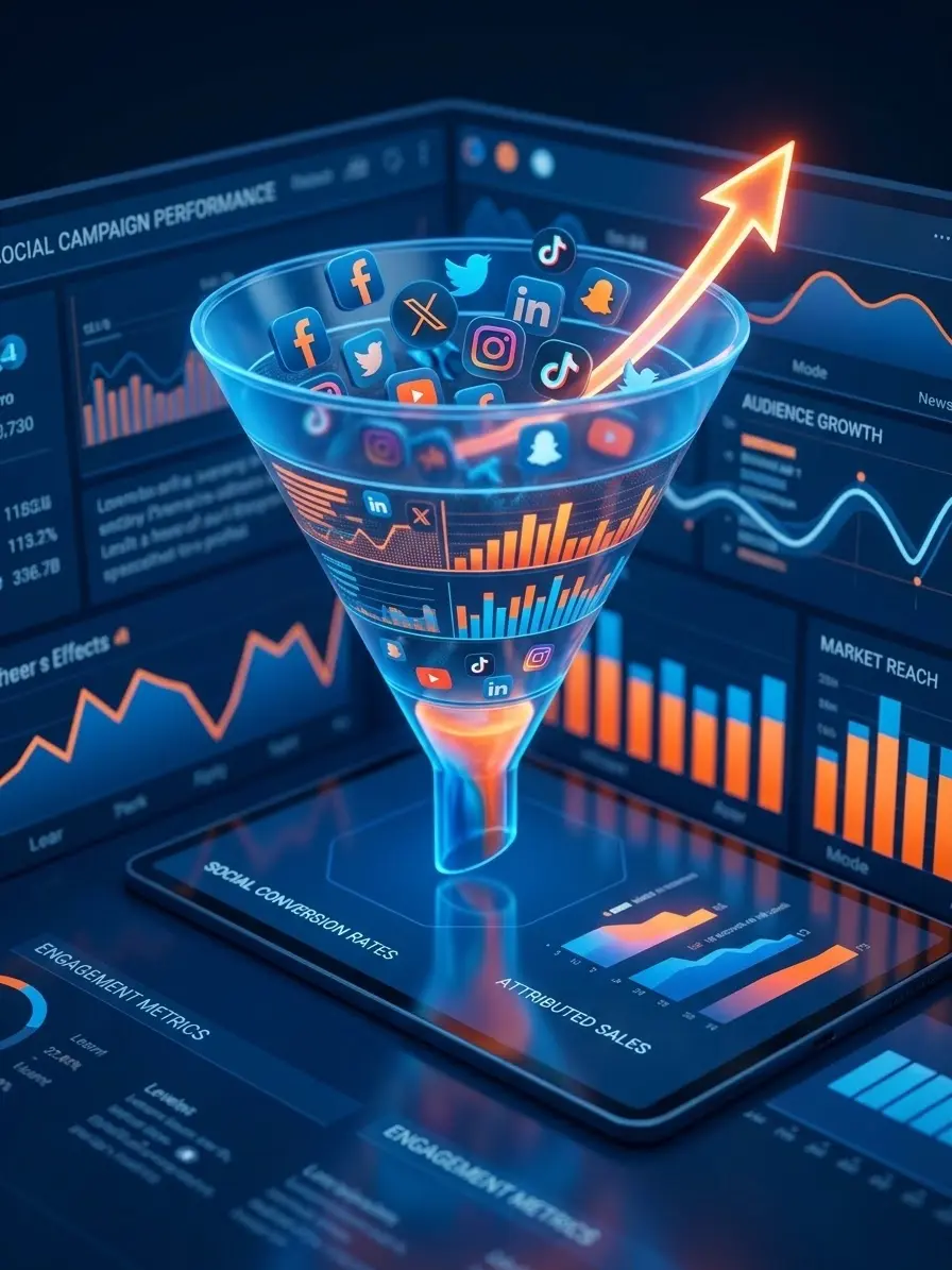 Social Media Lead Funnel Interface
