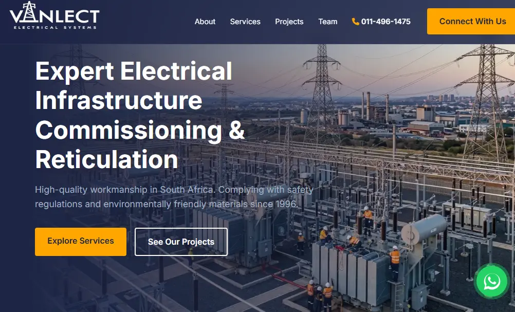 vanlect Desktop View