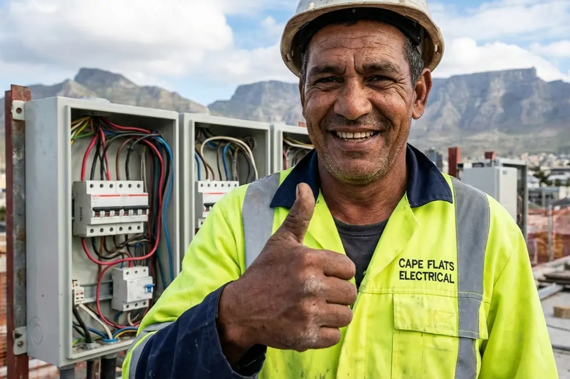 Electrician having peace of mind and upgraded to vibevetted systems in South Africa