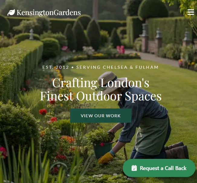 Landscaping Desktop View